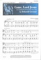 Come, Lord Jesus SATB choral sheet music cover